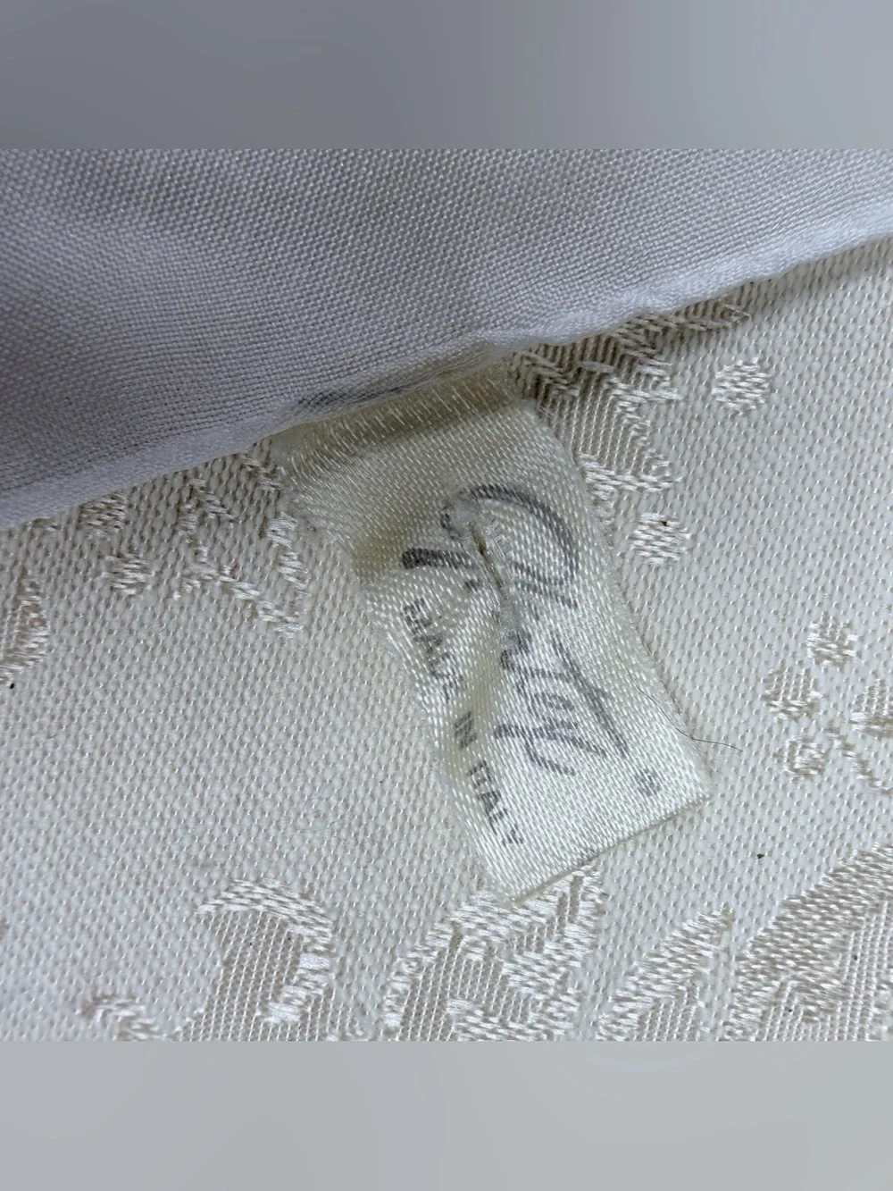 Vintage Glentex Scarf - Elegant Rose Accent, Italy